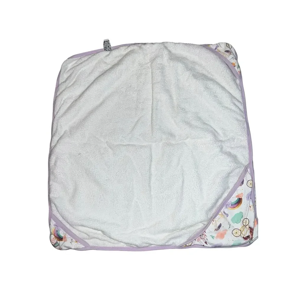 Copper Pearl Hooded Bath Towel Castle Princess rainbow